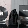 Chanel's iconic Classic Flap bag in black suede and chain Chanel's iconic Classic Flap bag in black suede and chain