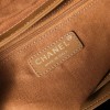 Chanel's iconic Classic Flap bag in brown suede and chain Chanel's iconic Classic Flap bag in brown suede and chain