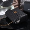 Chanel Classic Flap Black Diamond Check Leather Bag Chanel Classic Flap Black Diamond Check Leather Bag