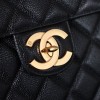 Chanel Classic Flap Black Diamond Check Leather Bag Chanel Classic Flap Black Diamond Check Leather Bag