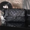 Chanel Classic Caviar Flap Black Diamond Check Leather Bag Chanel Classic Caviar Flap Black Diamond Check Leather Bag