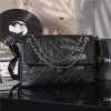 Chanel Classic Caviar Flap Black Diamond Check Leather Bag Chanel Classic Caviar Flap Black Diamond Check Leather Bag