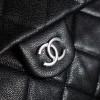 Chanel Classic Caviar Flap Black Diamond Check Leather Bag Chanel Classic Caviar Flap Black Diamond Check Leather Bag