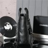 Chanel Classic Solid Metal Chain Strap Black Large Flap Bag Chanel Classic Solid Metal Chain Strap Black Large Flap Bag
