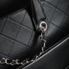 Chanel Classic Solid Metal Chain Strap Black Large Flap Bag Chanel Classic Solid Metal Chain Strap Black Large Flap Bag