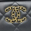 Chanel Classic Flap Diamond Check Black Leather Small Chain Bag Chanel Classic Flap Diamond Check Black Leather Small Chain Bag