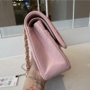 Chanel classic flap diamond check dream pink leather small chain bag Chanel classic flap diamond check dream pink leather small chain bag