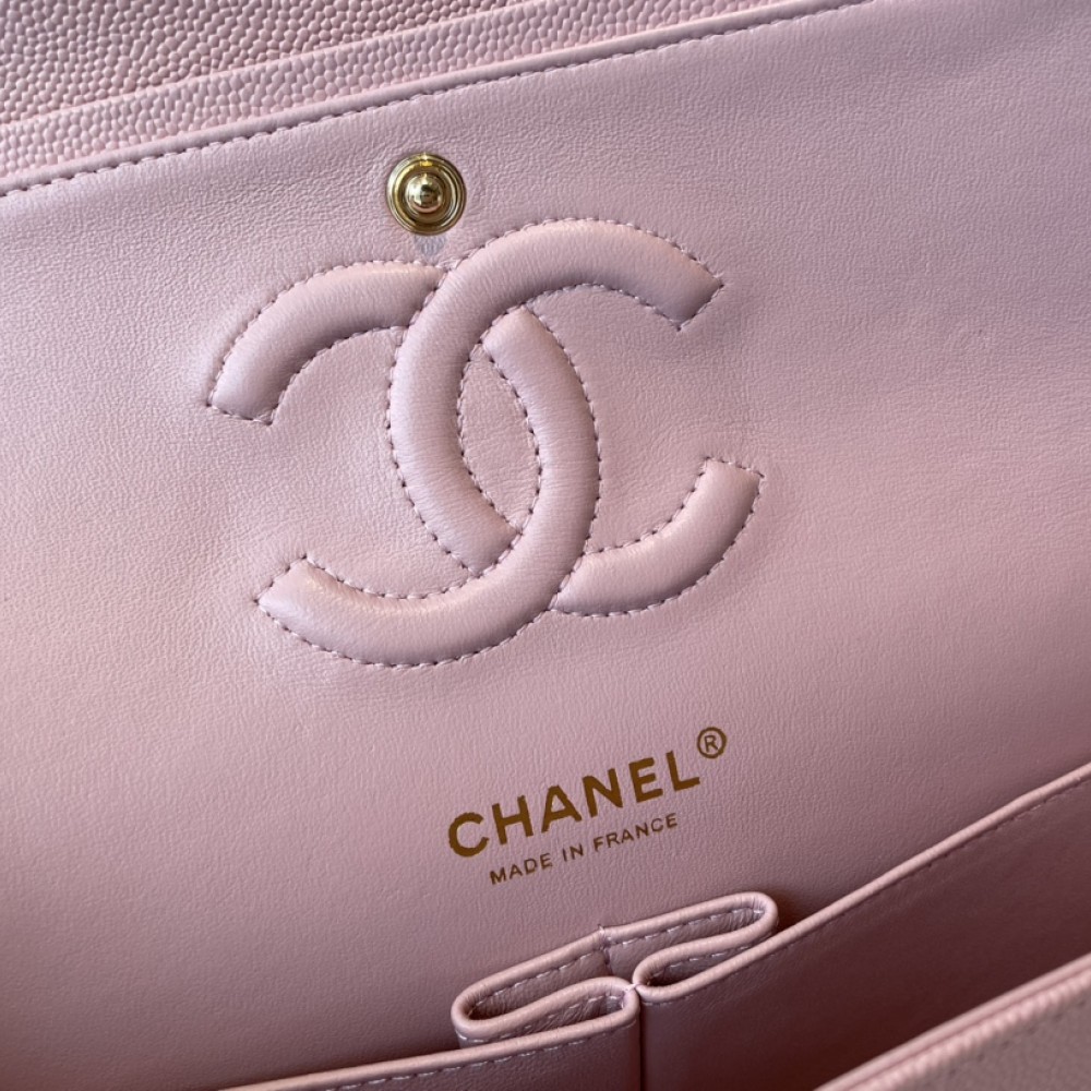 Chanel classic flap diamond check dream pink leather small chain bag Chanel classic flap diamond check dream pink leather small chain bag