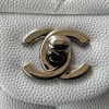 Chanel Classic Flap Diamond Check Pure White Leather Small Silver Chain Bag Chanel Classic Flap Diamond Check Pure White Leather Small Silver Chain Bag