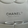 Chanel Classic Flap Diamond Check Pure White Leather Small Silver Chain Bag Chanel Classic Flap Diamond Check Pure White Leather Small Silver Chain Bag