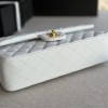 Chanel Classic Flap Diamond Check Pure White Leather Small Chain Bag Chanel Classic Flap Diamond Check Pure White Leather Small Chain Bag