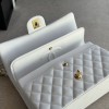 Chanel Classic Flap Diamond Check Pure White Leather Small Chain Bag Chanel Classic Flap Diamond Check Pure White Leather Small Chain Bag