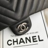 Chanel Boy Classic Flap Bag in Black Leather with Silver Lock and Chain Chanel Boy Classic Flap Bag in Black Leather with Silver Lock and Chain