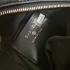 Chanel classic diamond check shiny black leather chain bag Chanel classic diamond check shiny black leather chain bag