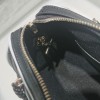 Chanel classic shiny black diamond check leather chain bag Chanel classic shiny black diamond check leather chain bag