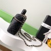 Chanel classic Coco Handle series bright black lambskin gold hardware chain bag Chanel classic Coco Handle series bright black lambskin gold hardware chain bag