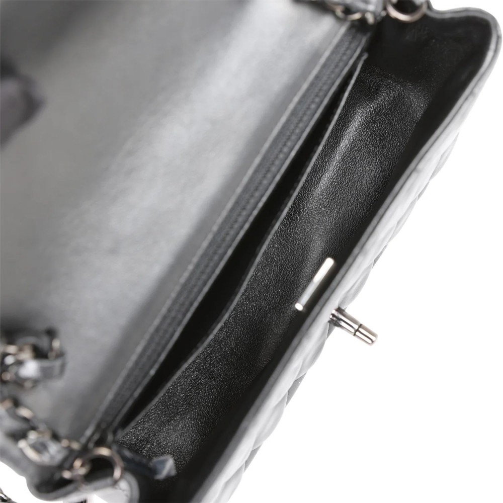 CHANEL Mini Rectangular Flap Bag SO Black Lambskin Black Hardware CHANEL Mini Rectangular Flap Bag SO Black Lambskin Black Hardware