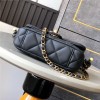 CHANEL Black Gold Lambskin Quilted Mini Top Handle Rectangular Flap CHANEL Black Gold Lambskin Quilted Mini Top Handle Rectangular Flap
