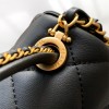 CHANEL Black Gold Lambskin Quilted Mini Top Handle Rectangular Flap CHANEL Black Gold Lambskin Quilted Mini Top Handle Rectangular Flap