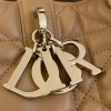 Christian Dior TOUJOURS classic rattan stitching brown leather handbag Christian Dior TOUJOURS classic rattan stitching brown leather handbag