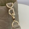 Christian Dior LADY DIOR classic rattan stitching gray leather handbag Christian Dior LADY DIOR classic rattan stitching gray leather handbag
