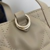 Christian Dior LADY DIOR classic small cannage stitching grey leather handbag Christian Dior LADY DIOR classic small cannage stitching grey leather handbag