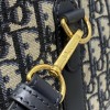 Christian Dior classic leather LOGO pattern black and white contrast handbag Christian Dior classic leather LOGO pattern black and white contrast handbag