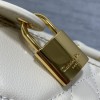 Christian Dior LADY DIOR denim white lambskin handbag Christian Dior LADY DIOR denim white lambskin handbag