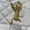 Christian Dior LADY DIOR denim white lambskin handbag Christian Dior LADY DIOR denim white lambskin handbag