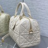 Christian Dior LADY DIOR denim white lambskin handbag Christian Dior LADY DIOR denim white lambskin handbag