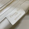 Christian Dior LADY DIOR denim white lambskin handbag Christian Dior LADY DIOR denim white lambskin handbag