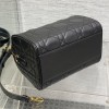 Christian Dior My Dior series matte lambskin matte rattan pattern pure black handbag Christian Dior My Dior series matte lambskin matte rattan pattern pure black handbag