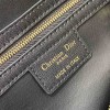 Christian Dior My Dior series matte lambskin matte rattan pattern pure black handbag Christian Dior My Dior series matte lambskin matte rattan pattern pure black handbag