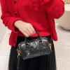 Christian Dior My Dior series matte lambskin matte rattan check medium pure black handbag Christian Dior My Dior series matte lambskin matte rattan check medium pure black handbag