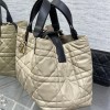Christian Dior LADY Dior series matte rattan pattern exquisite hardware pure beige handbag Christian Dior LADY Dior series matte rattan pattern exquisite hardware pure beige handbag