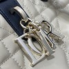 Christian Dior LADY Dior series matte rattan pattern exquisite hardware pure beige handbag Christian Dior LADY Dior series matte rattan pattern exquisite hardware pure beige handbag