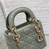 Christian Dior LADY Dior series emerald patent leather texture exquisite hardware handbag Christian Dior LADY Dior series emerald patent leather texture exquisite hardware handbag