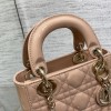 Christian Dior LADY Dior series crimson patent leather exquisite hardware handbag Christian Dior LADY Dior series crimson patent leather exquisite hardware handbag
