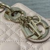 Christian Dior LADY Dior series cute pink patent leather texture exquisite hardware handbag Christian Dior LADY Dior series cute pink patent leather texture exquisite hardware handbag