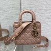 Christian Dior LADY Dior series crimson patent leather texture exquisite hardware medium handbag Christian Dior LADY Dior series crimson patent leather texture exquisite hardware medium handbag