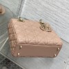 Christian Dior LADY Dior series crimson patent leather texture exquisite hardware medium handbag Christian Dior LADY Dior series crimson patent leather texture exquisite hardware medium handbag