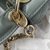 Christian Dior LADY Dior series emerald green patent leather texture exquisite hardware handbag Christian Dior LADY Dior series emerald green patent leather texture exquisite hardware handbag