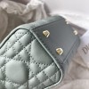 Christian Dior LADY Dior series emerald green patent leather texture exquisite hardware handbag Christian Dior LADY Dior series emerald green patent leather texture exquisite hardware handbag