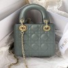 Christian Dior LADY Dior series emerald green patent leather texture exquisite hardware handbag Christian Dior LADY Dior series emerald green patent leather texture exquisite hardware handbag