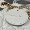 Christian Dior LADY Dior series pure white patent leather texture exquisite hardware small handbag Christian Dior LADY Dior series pure white patent leather texture exquisite hardware small handbag