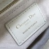Christian Dior LADY Dior series pure white patent leather texture exquisite hardware small handbag Christian Dior LADY Dior series pure white patent leather texture exquisite hardware small handbag
