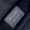 Christian Dior LADY Dior series pure black patent leather texture exquisite hardware medium handbag Christian Dior LADY Dior series pure black patent leather texture exquisite hardware medium handbag
