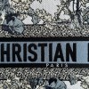 Christian Dior BOOK TOTE series dark blue print embroidered handbag Christian Dior BOOK TOTE series dark blue print embroidered handbag