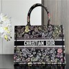 Christian Dior BOOK TOTE series ink-colored printed embroidered handbag Christian Dior BOOK TOTE series ink-colored printed embroidered handbag