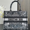 Christian Dior BOOK TOTE series black printed embroidered handbag Christian Dior BOOK TOTE series black printed embroidered handbag